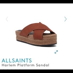 All Saints Harlem  Platform Sandals size 40